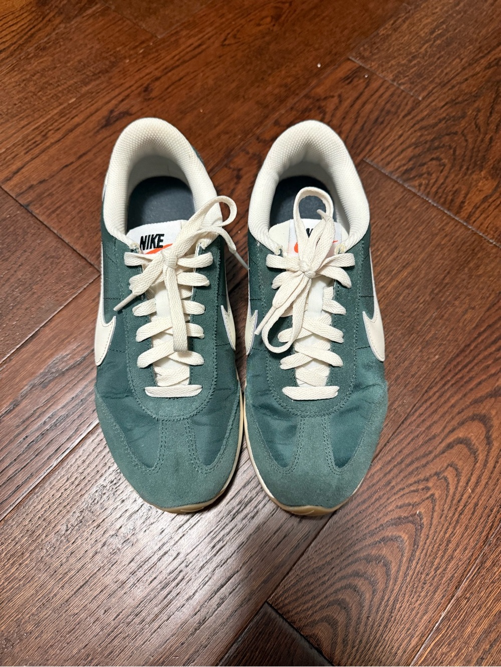 Womens Nike Pacific Green Suede Low-Top Sneakers